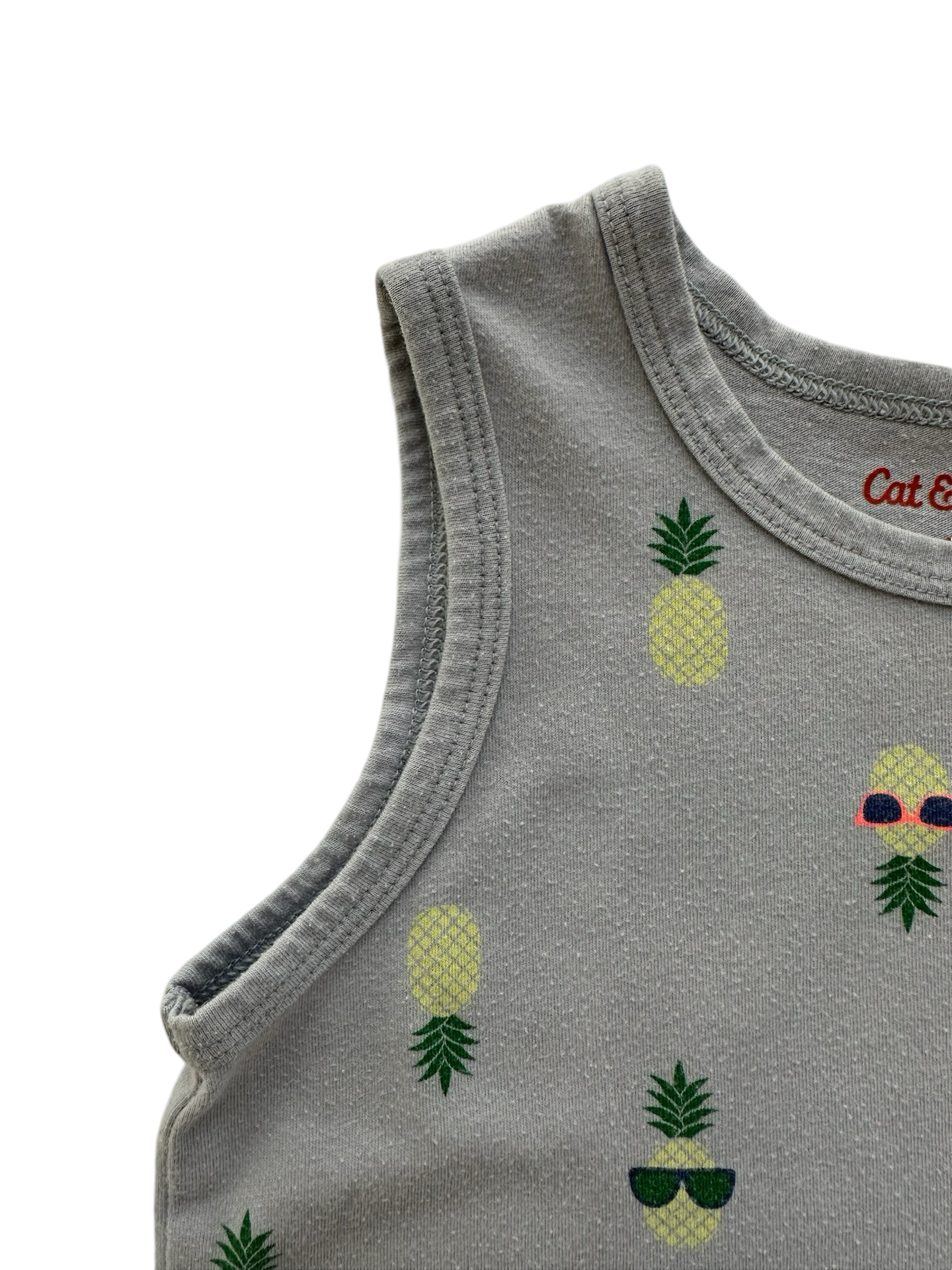 4T Toddler Boys Cat & Jack Tank Tops Dino & Pineapple