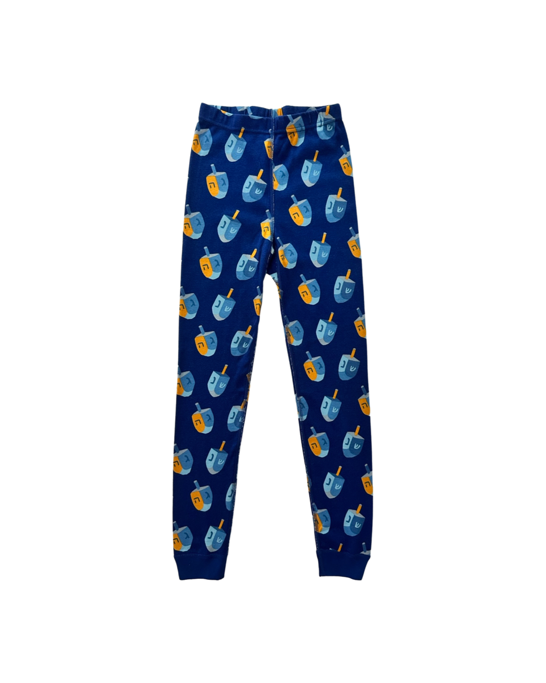 Boys / Girls Size 8Y Youth Hanna Andersson Blue Hanukah Dreidel PJs