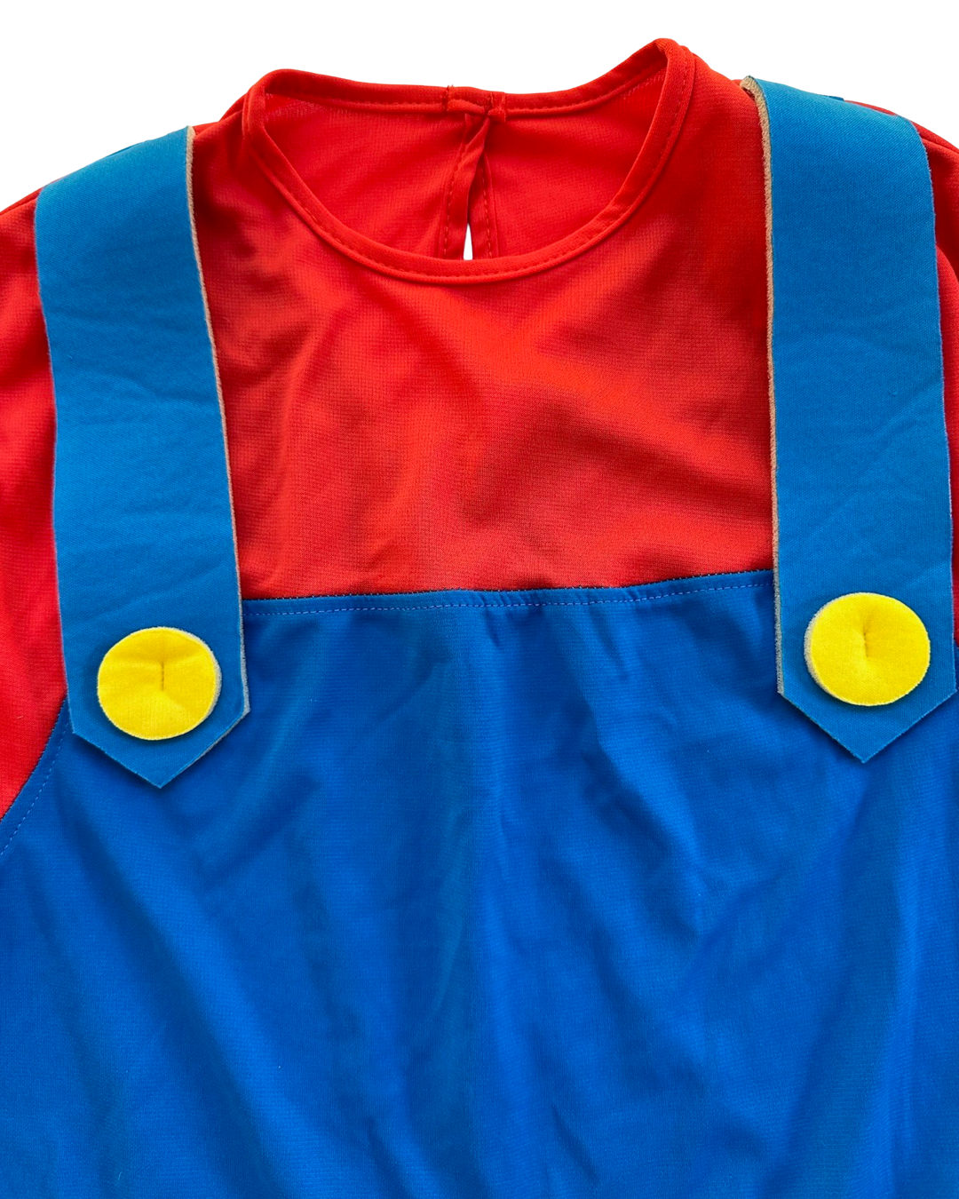 8-10Y Youth Boy / Girl Size Large Rubies Authentic Super Mario Brothers Mario 3pc Costume with Mustache