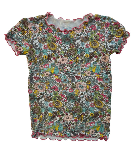 3T Toddler Girl Vaenait Baby Floral Sleepwear Pjs Top, One Piece.