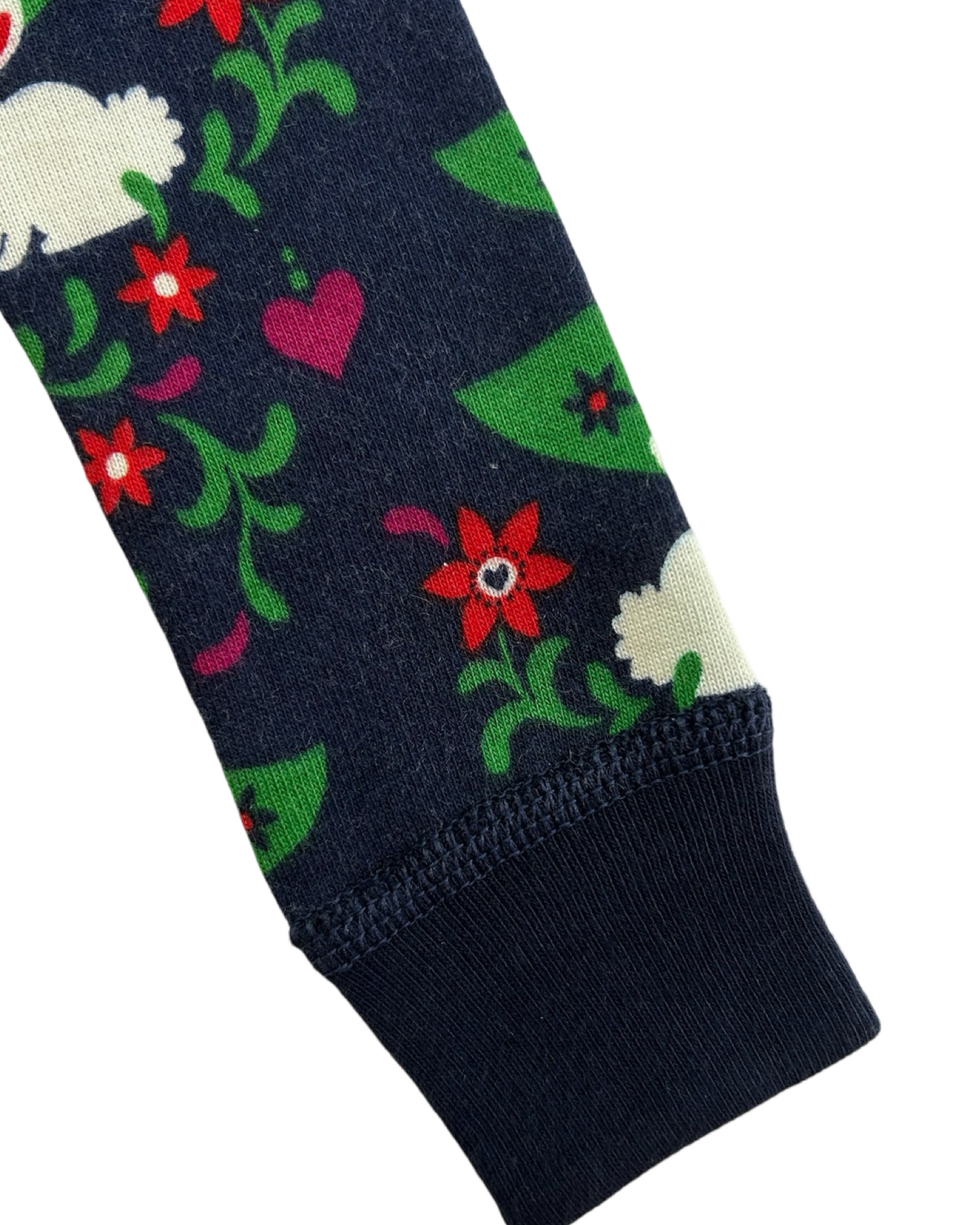 3T Hanna Andersson Toddler Girls Long Sleeve Christmas Tree Bunny Pajamas 2 Pieces Set, NWT