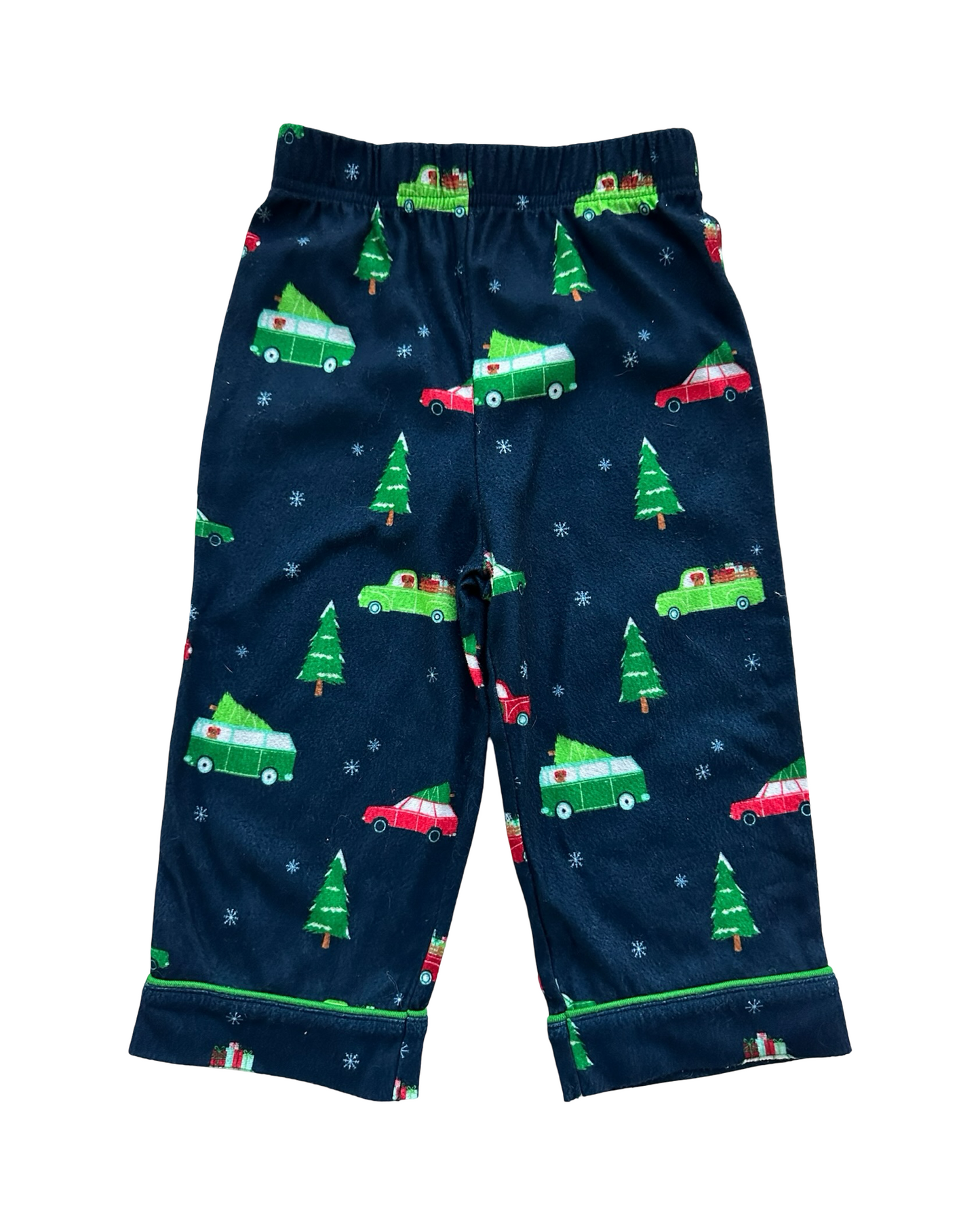 18M Baby Boy Wondershop Flannel Cars 🛻 & Christmas Tree 🎄 Nightwear 2 Pieces Pajama  Set