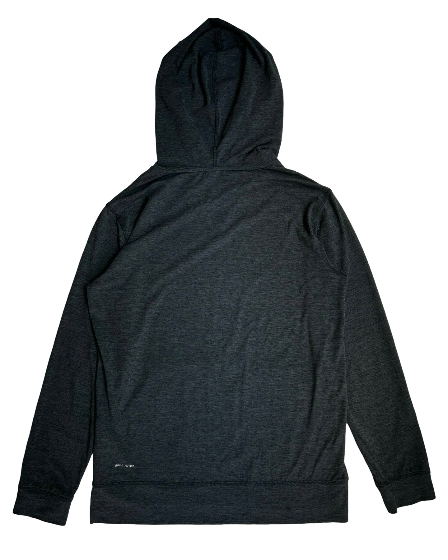 L (12-14) Reebok Speed-wick Youth Boy Long Sleeve Hoodie, Kangaroo Pocket Dark Gray