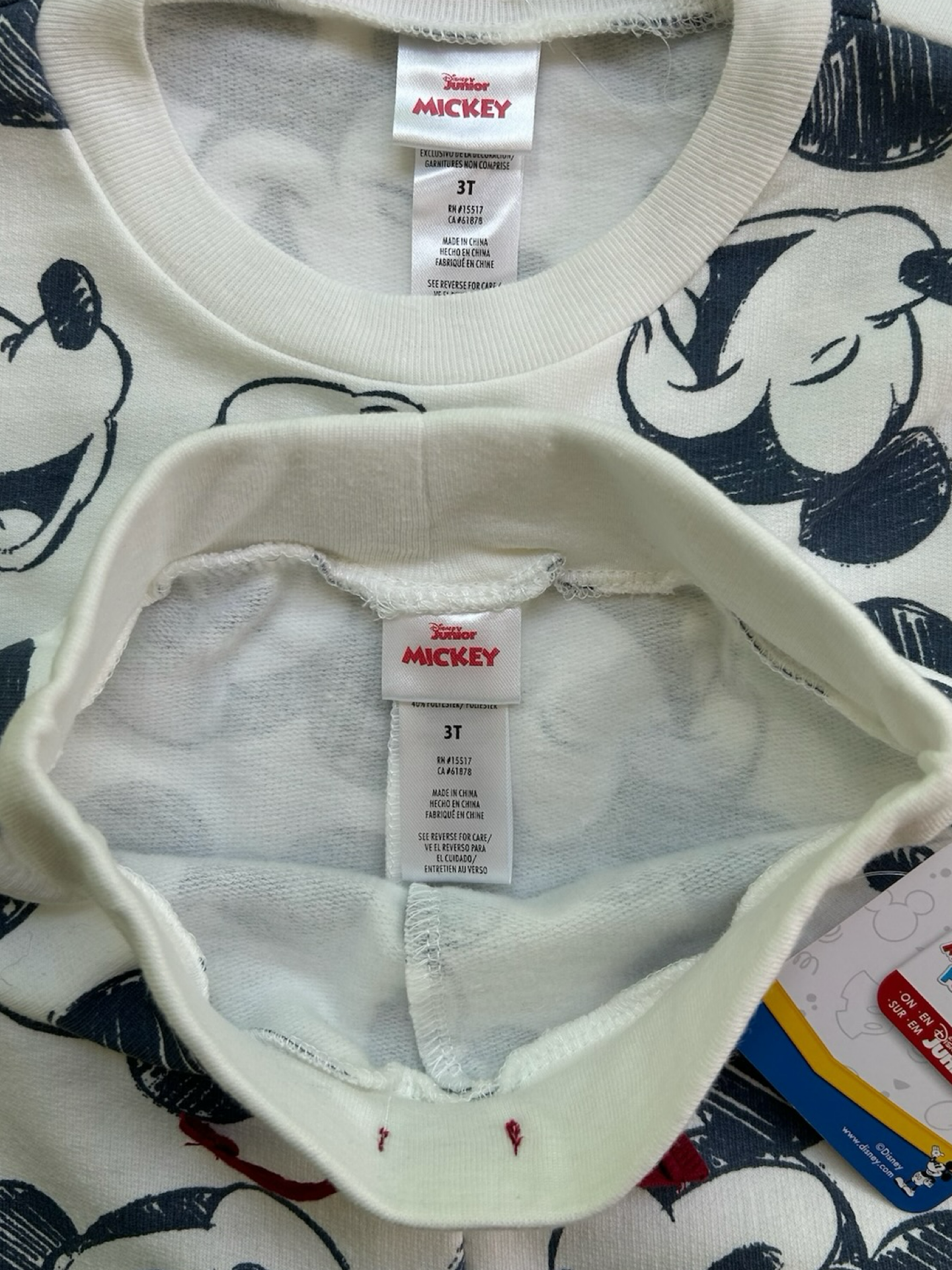 3T Toddler Boys Disney Junior Mickey Mouse Sweatshirt & Jogger 2 Pieces Set NWT.