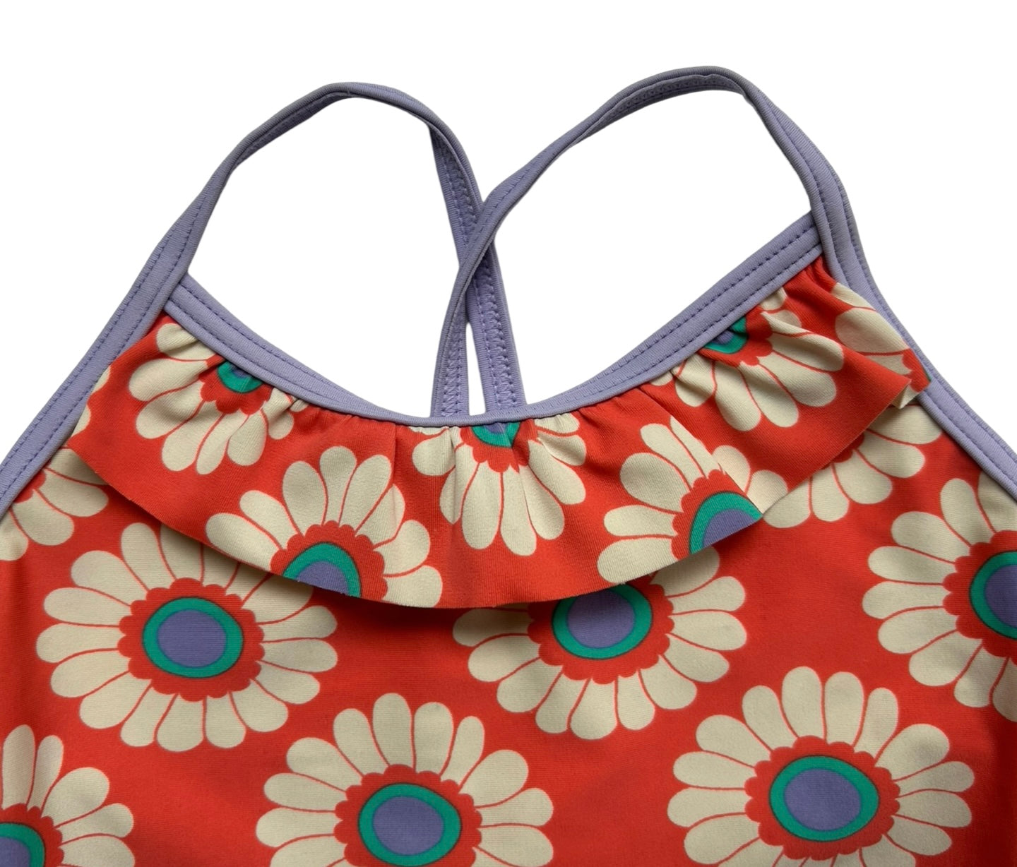 2-3T Toddler Girls Mini Boden Floral One Piece Halter Swim Suit