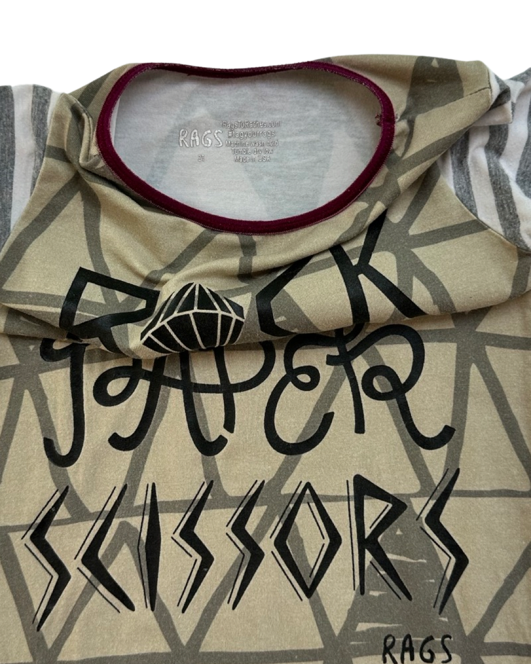 2T Toddler Boy RAGS to Raches Red / Yellow & Green Acid Wash Long Sleeve Romper (Copy)