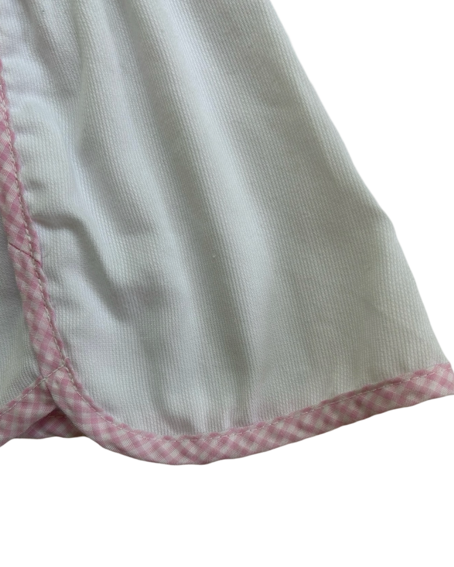 0/6M Baby Girl Little Lindsay Pink Gingham Trimmed Floral Vintage Dress