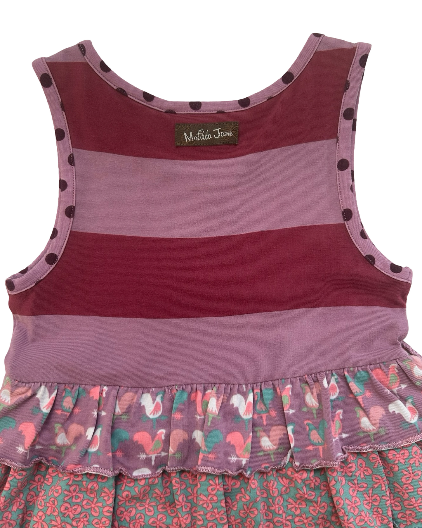 4T Toddlers Girls Matilda Jane Once Upon A Time Oh Dear Ruffle Layered Tunic Top.