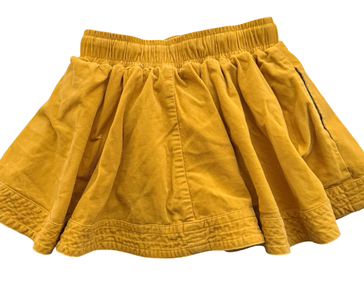 3T / 4T Toddler Girls Mini Boden Mustard Yellow Corduroy Skirt w/ Pockets