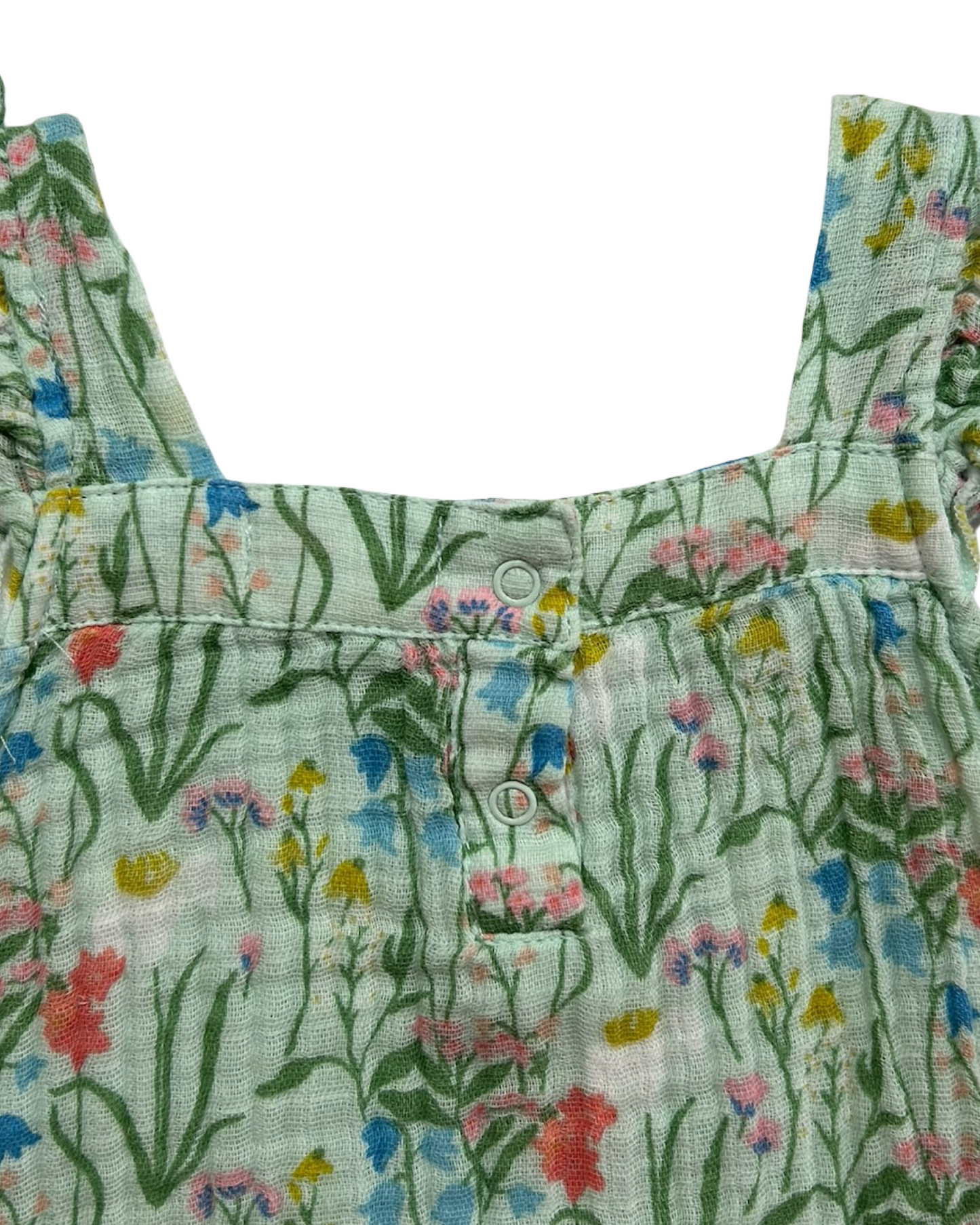 6M-12M Baby Girls Angel Dear Floral Summer Morning Sun Dress 2 Pieces Set