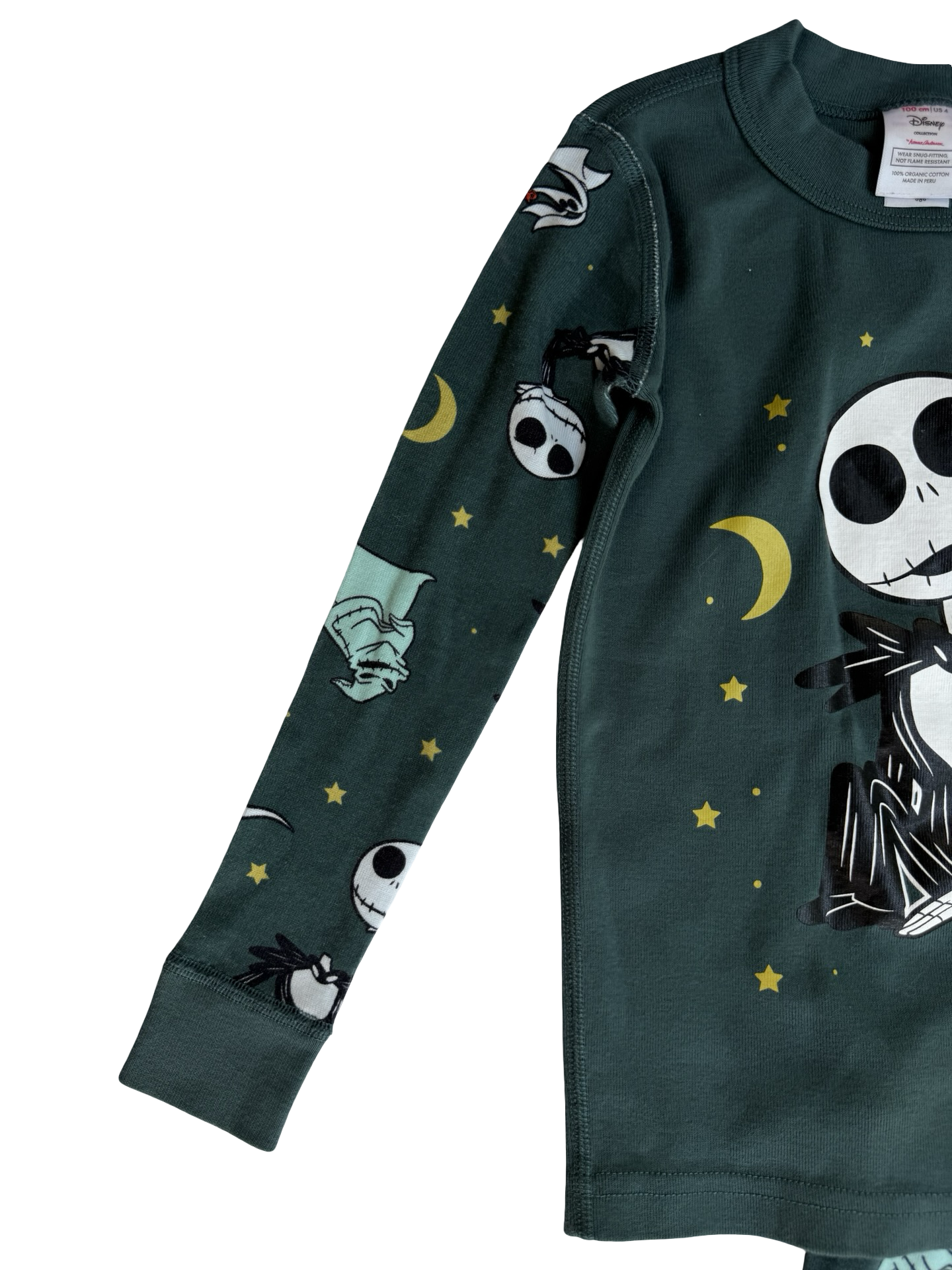 4T Toddler Boy Hanna Andersson Disney Nightmare Before Christmas  Pajamas PJs