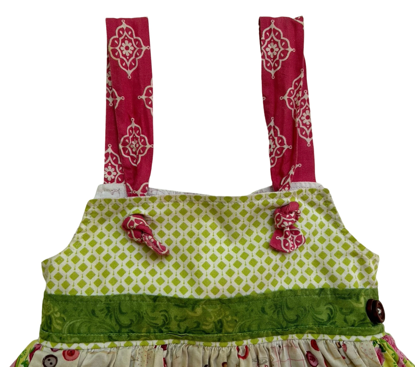 24M KPea Baby Girl’s Multicolor Dress Sleeveless Ruffle Floral.