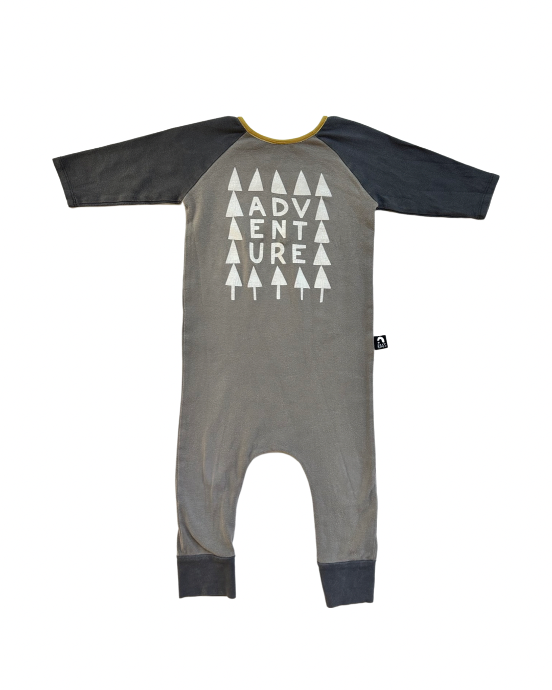 18-24M Baby Boy RAGS to Raches Gray Adventure Romper