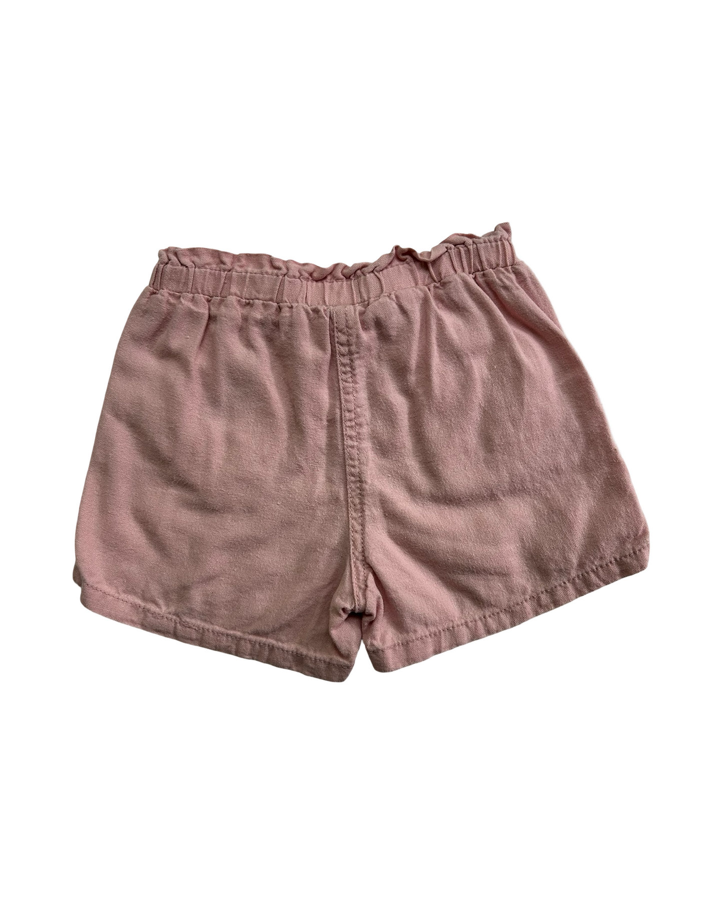 4T  Toddlers Girls Old Navy Linen-Blend Eyelet Embroidered Zig-Zag Sleeveless Top And Linen-Blend Pull-On Short Piece Set