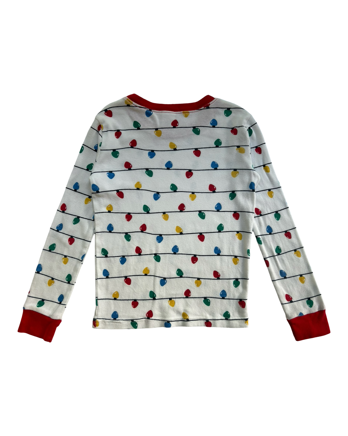 8T Toddler Boys Gymboree Christmas Lights Gymmies Cotton Pjs 2 Piece Set Sleepwear.