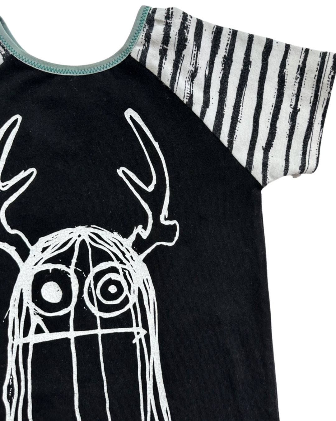 18-24M Baby Boy RAGS to Raches Black Trinnie Shortie Romper