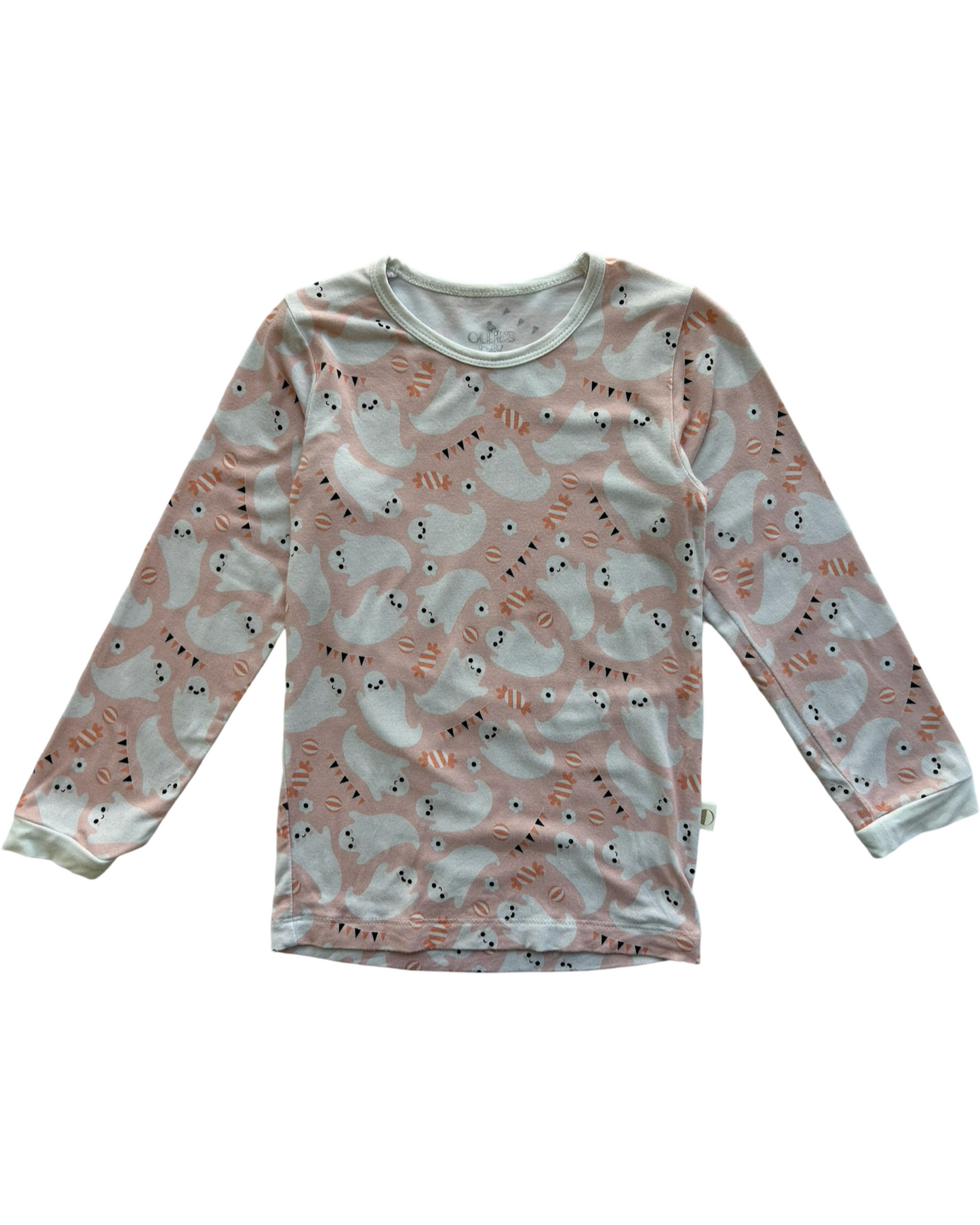 2T Toddler Girl Ollies Day Pink Bamboo Ghost Pajamas
