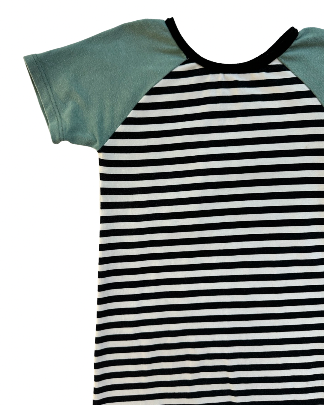 18-24M Baby Boy RAGS to Raches Black & White Striped Romper