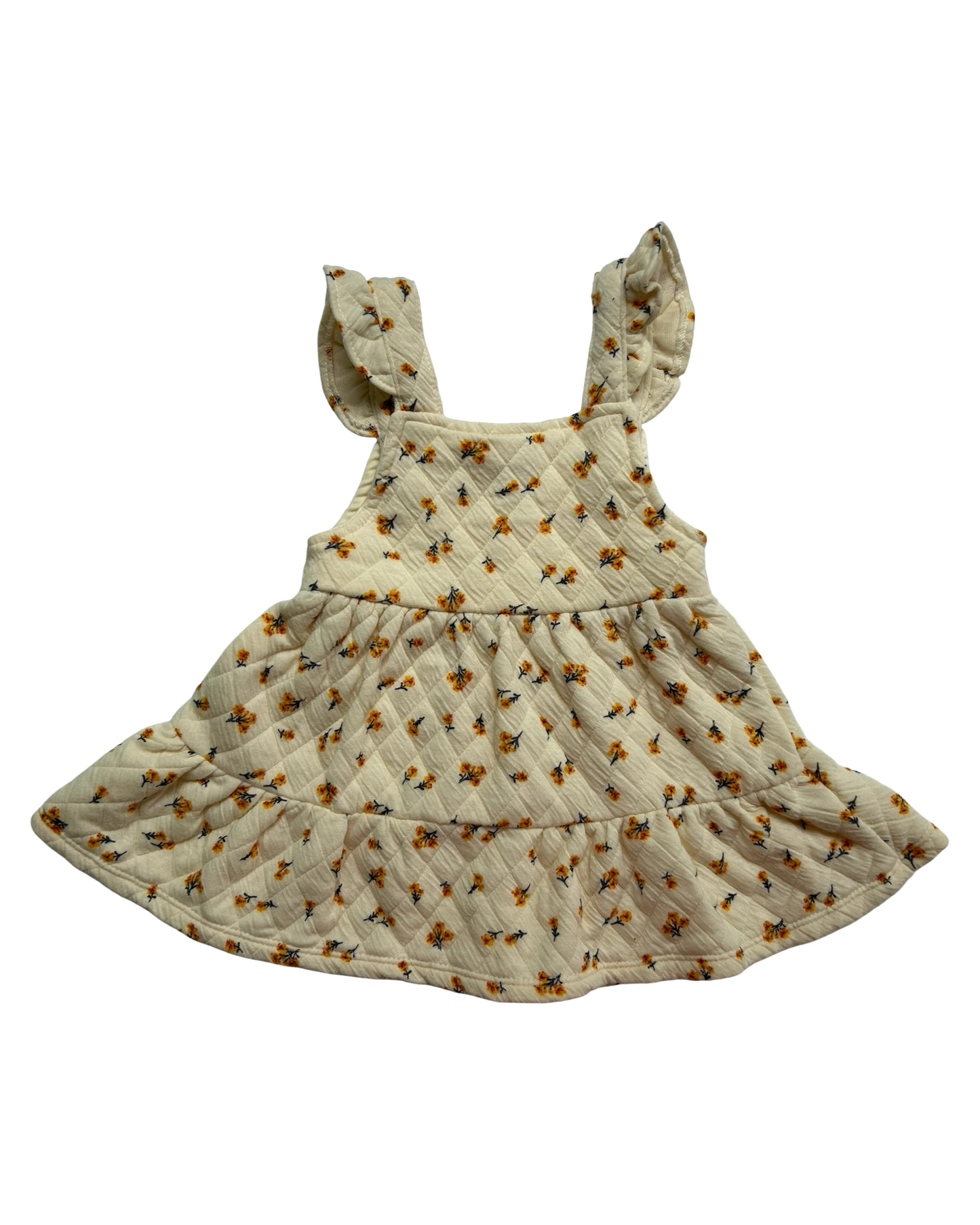 18M Baby Girls Nicole Miller Floral Quilted Outfit One Piece Dress.