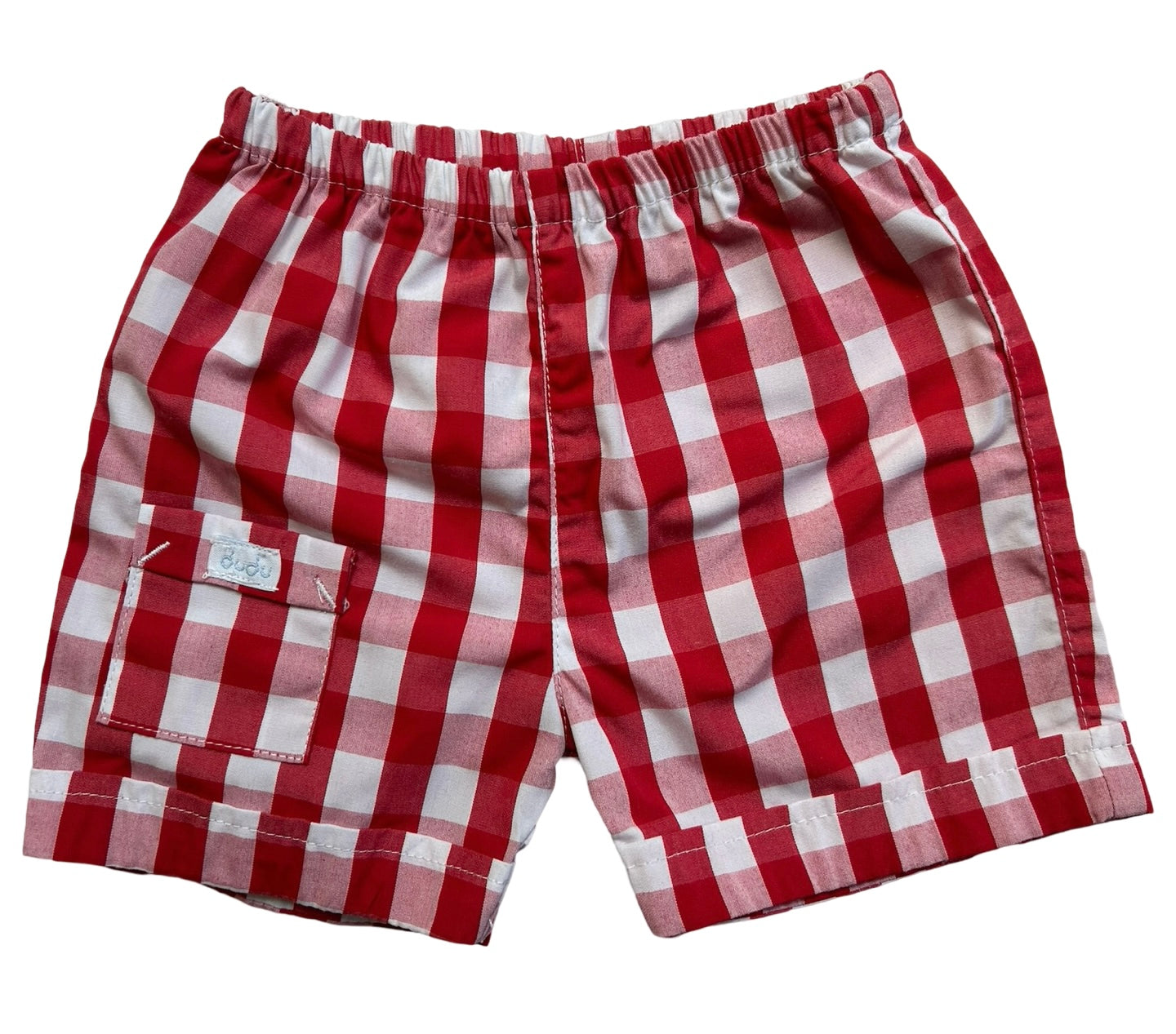 12M Baby Boys Dudu Gingham Short And Shirt With Pockets 2 Pieces Set