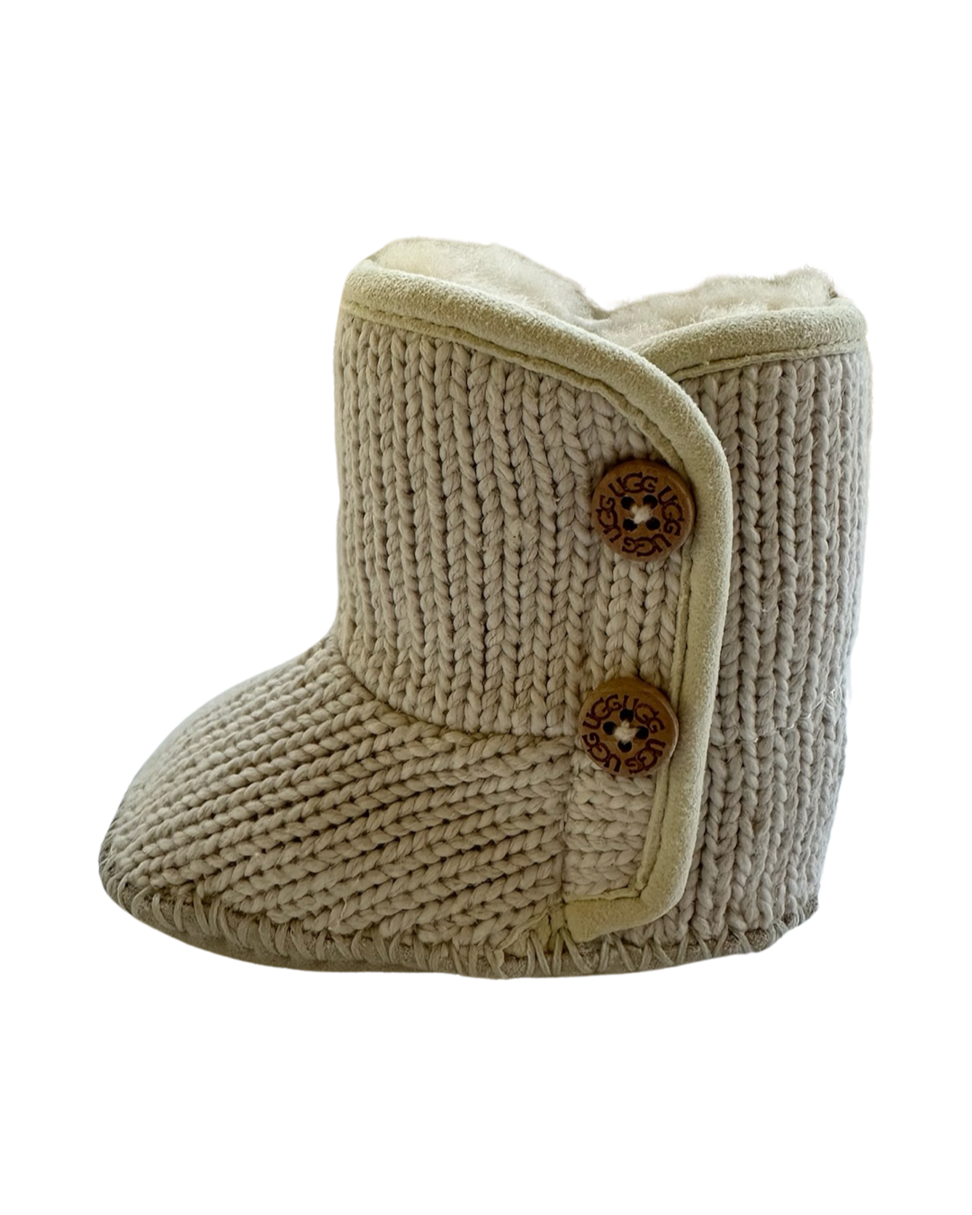 0/1C Baby Girl Cream  Knit UGG Baby Snow Boots