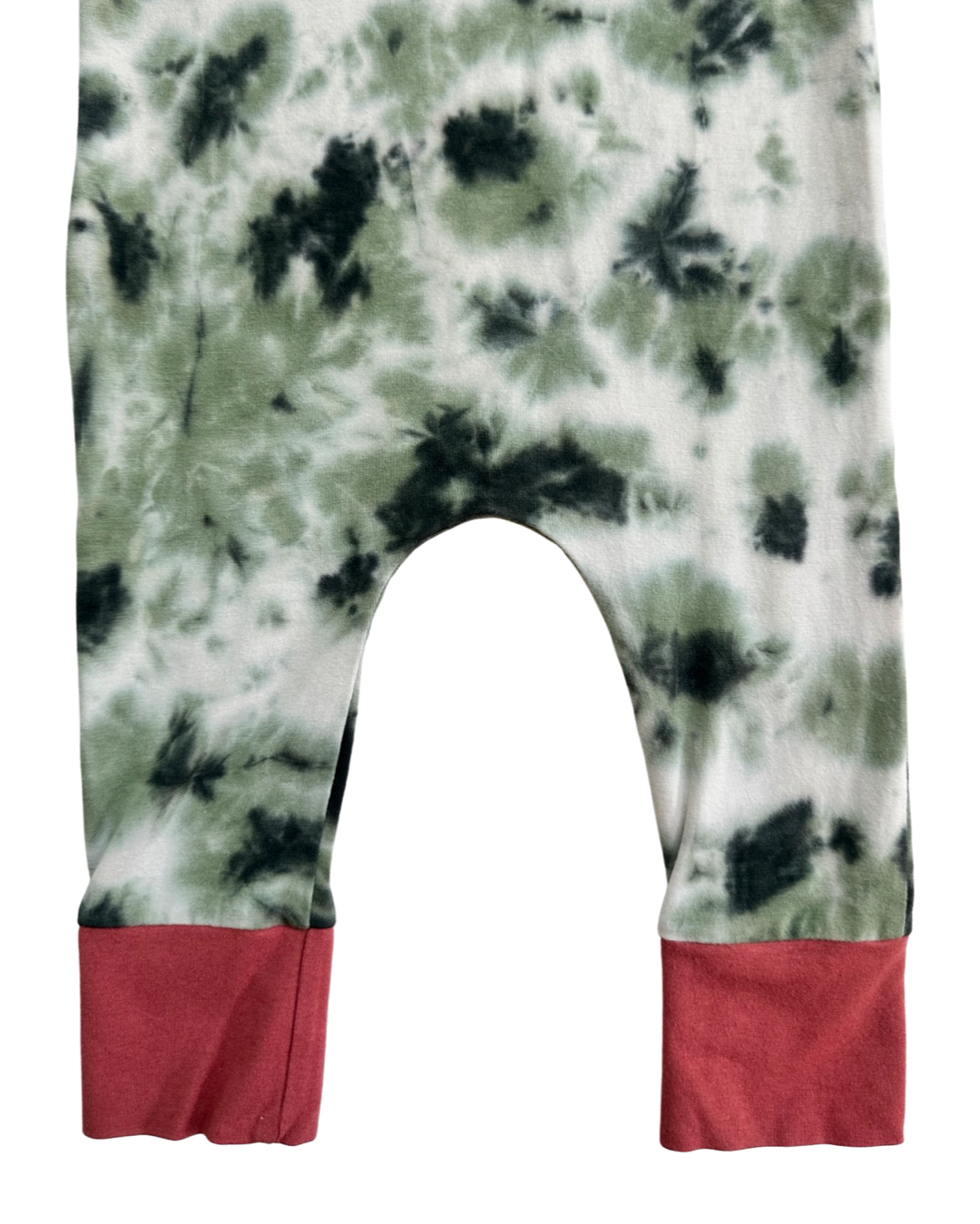 18-24M Baby Boy RAGS to Raches Green Tie Dye Long Sleeve Rompe