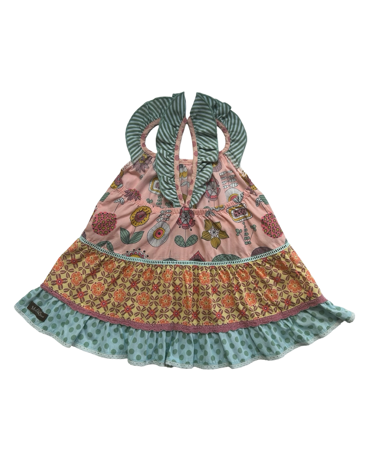 4T Toddlers Girls Matilda Jane Happy And Free Skeeball Tunic Top.