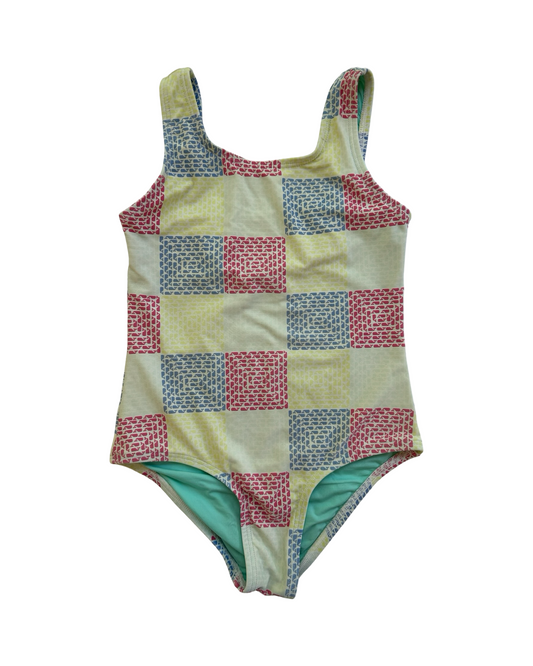 XS 4 Toddlers Girls Vineyard Vines Patchwork Swimsuit 🩱