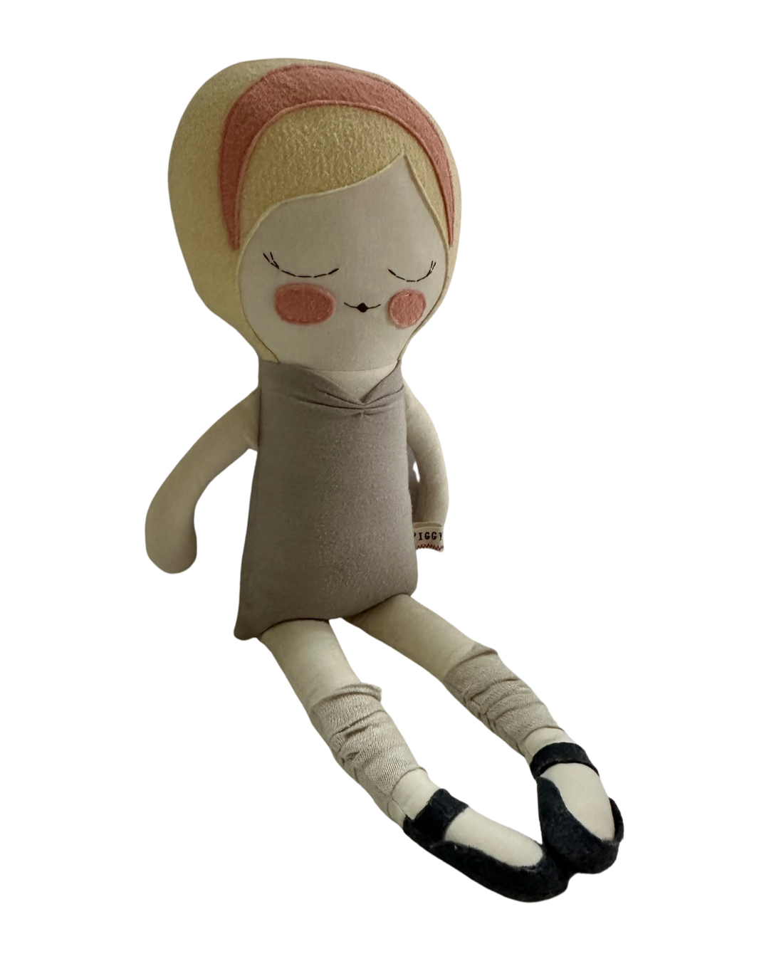 Piggy Hates Panda Handmade Plush Boutique 18” Ballerina Doll