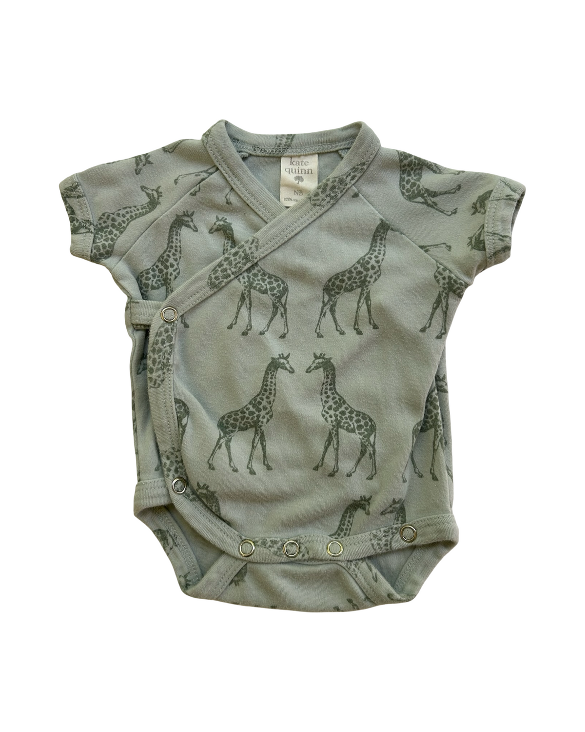 NB Baby Boys Kate Quinn Giraffe 🦒 Onesie And Elf Hat Bonnet 2 Piece Set