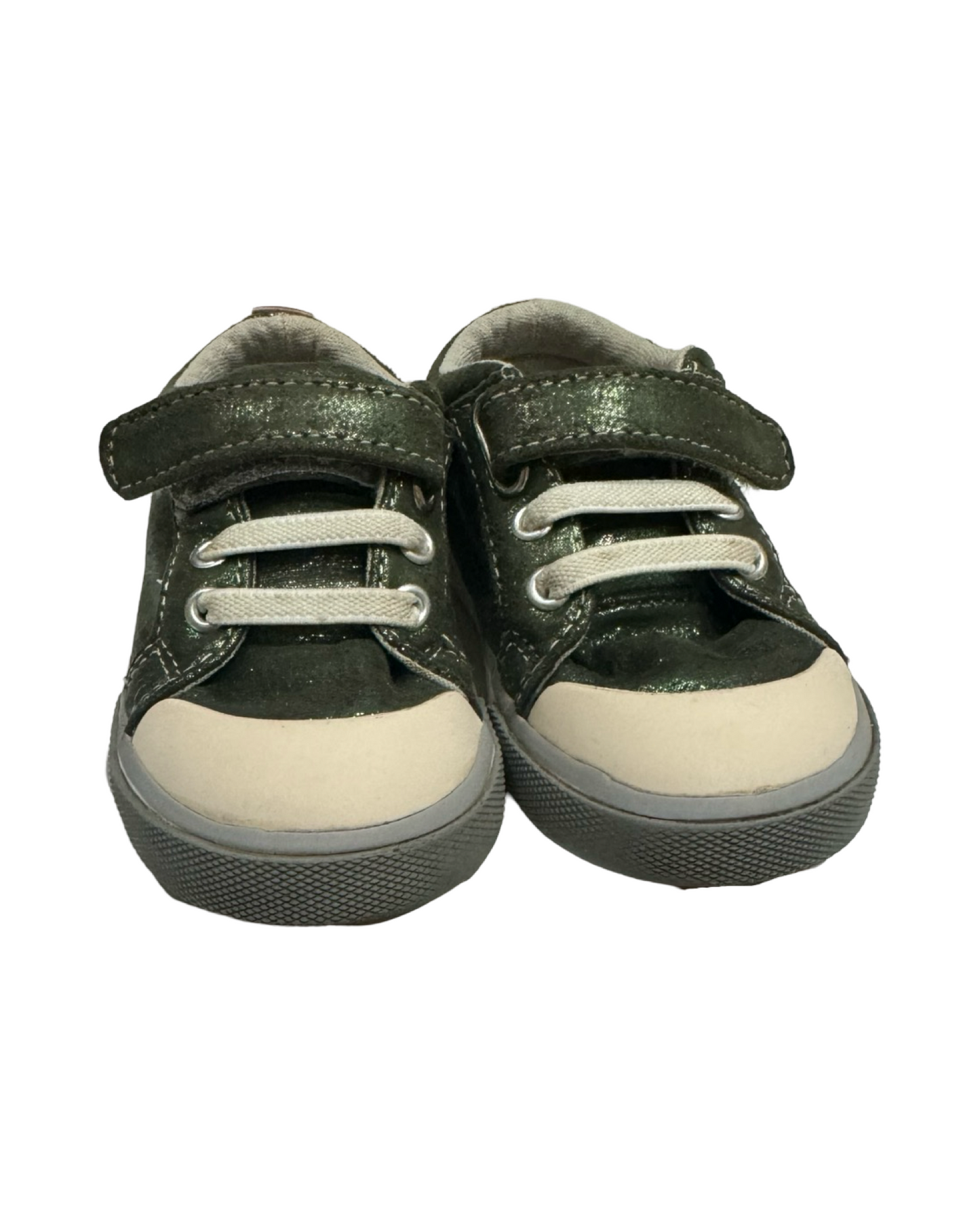 5C Toddler Girl Green Metallic Oil Spill Shimmer See Kai Run Shoes