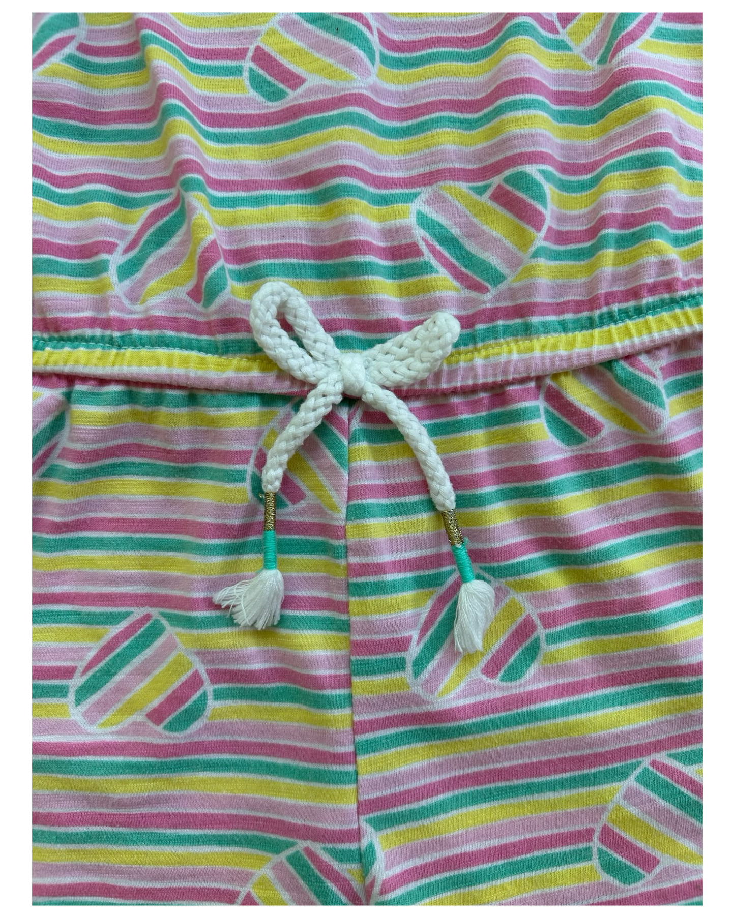 4T / 5T Toddler Girls Cat & Jack Striped Heart ❤️💖 Romper.