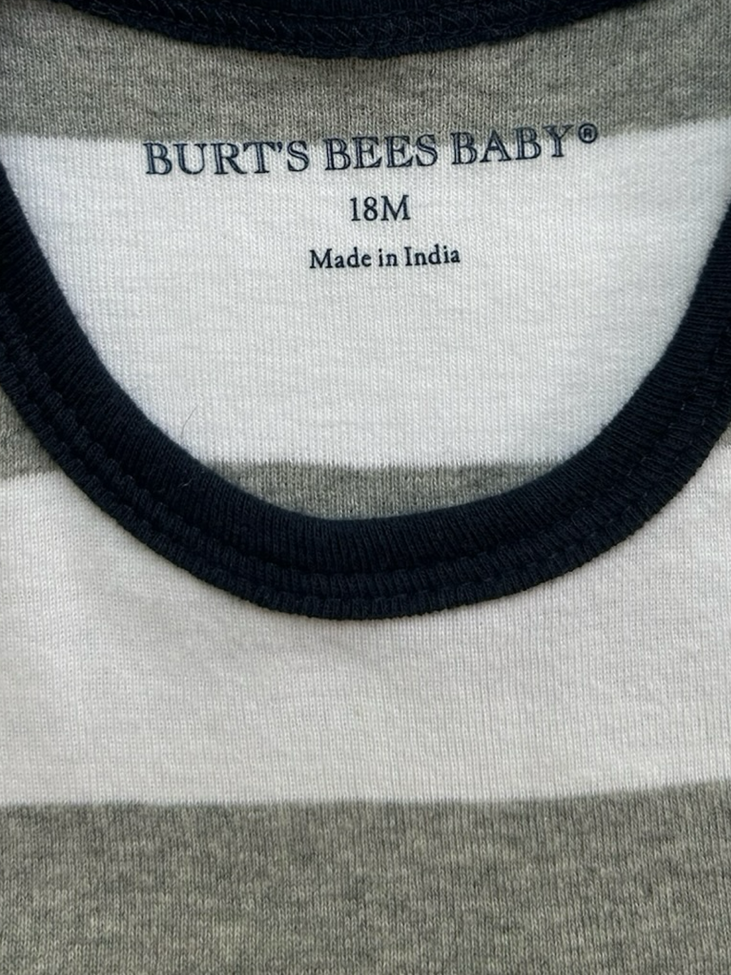 18M Baby Boy’s Burt’s Bees Baby Organic Bubble Romper Short Sleeve.