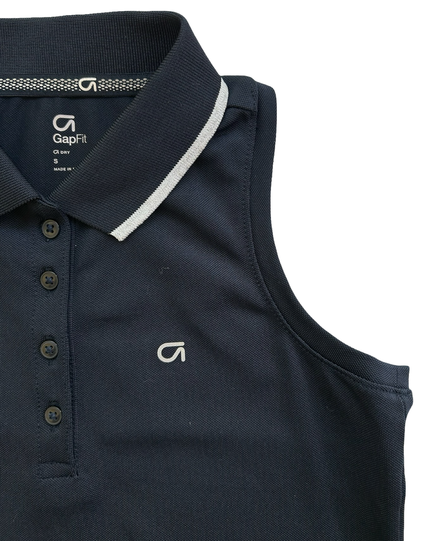 S 4 Toddlers Girls GapFit Top Sleeveless Polo Shirt.