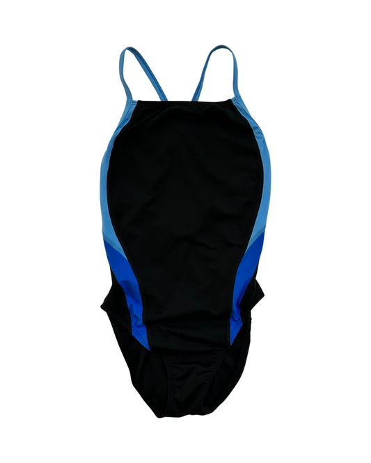 Women’s Black & Blue Endurance + One Piece Competitive Speedo Swim Suit 6/32