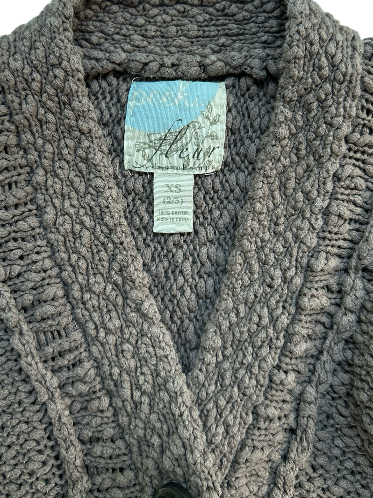 2T - 3T Toddler Girl’s Peek Sweater Cardigan.