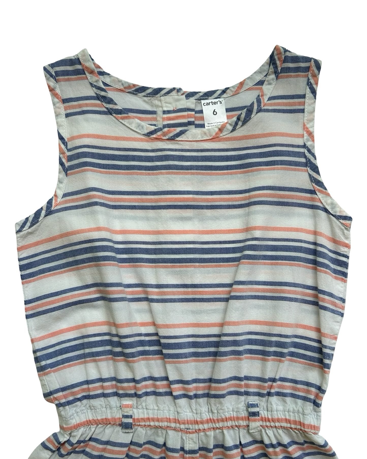 6T Toddler Girls Carter’s Striped Romper.