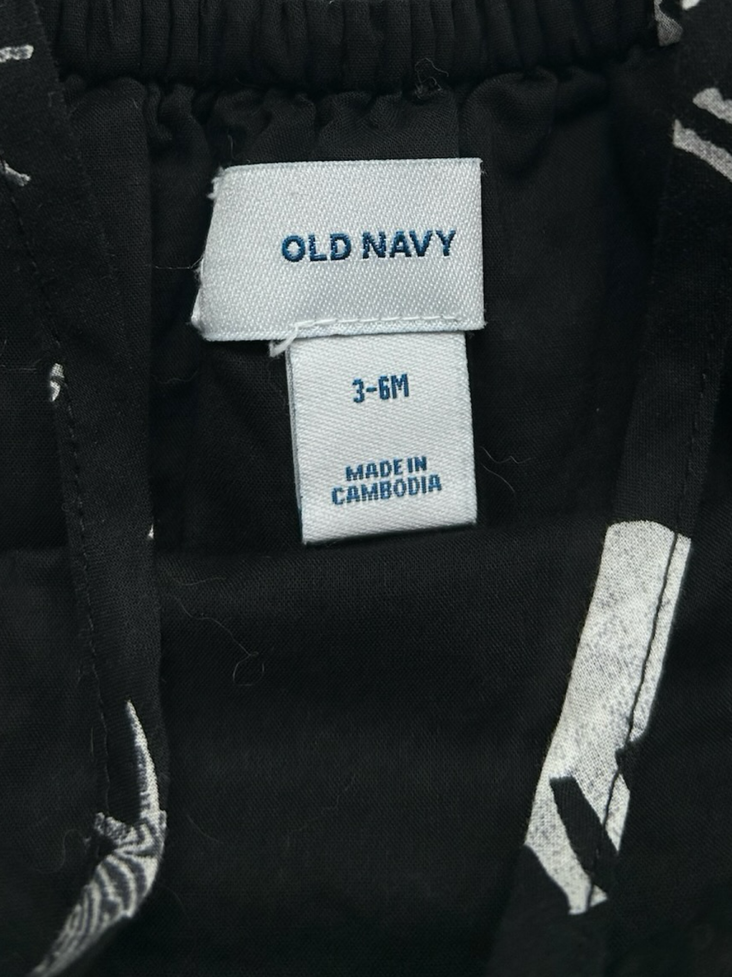 3M-6M Baby Girls Old Navy Ruffle Top Safari  Animal Dress