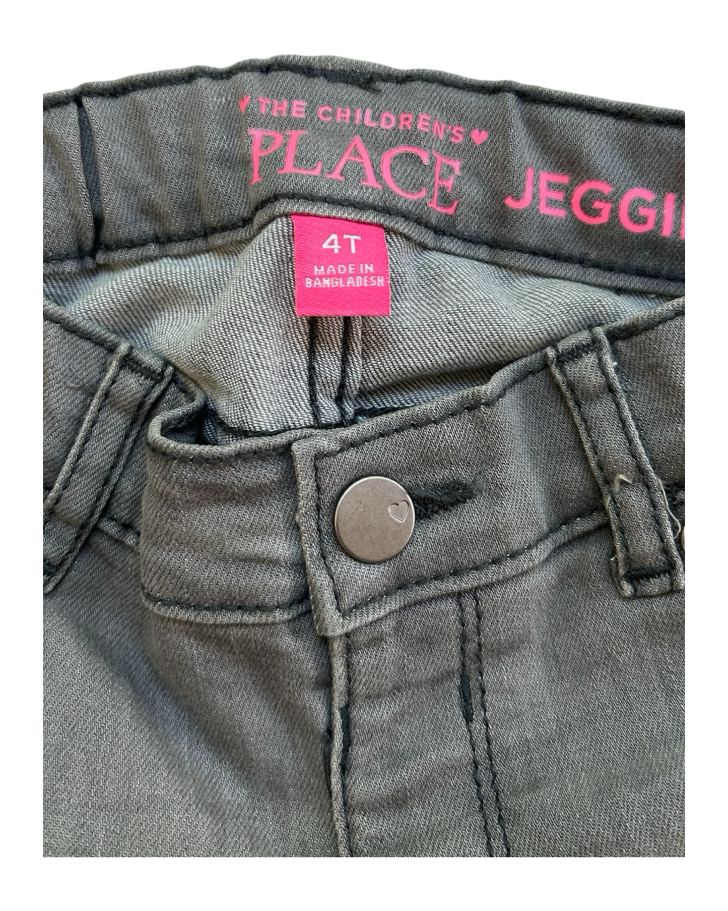 4T Toddler Girls The Children’s Place Knit Twill Jeggings Adjustable At The Wait.