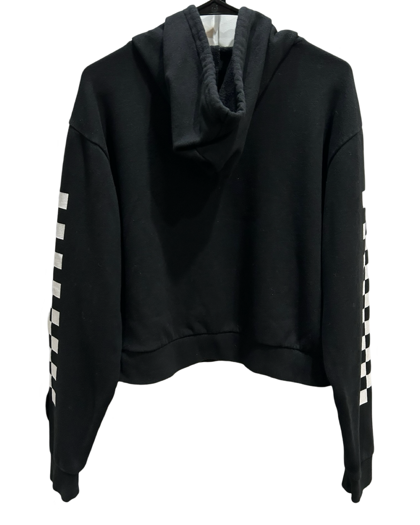 Women's Medium Black Vans Cropped Sweatshirt Hoodie