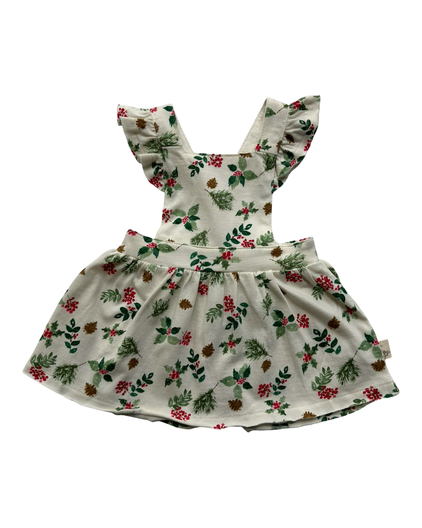 0-3M Baby Girl Burt’s Bees Nature’s Holiday Organic Cotton Dress