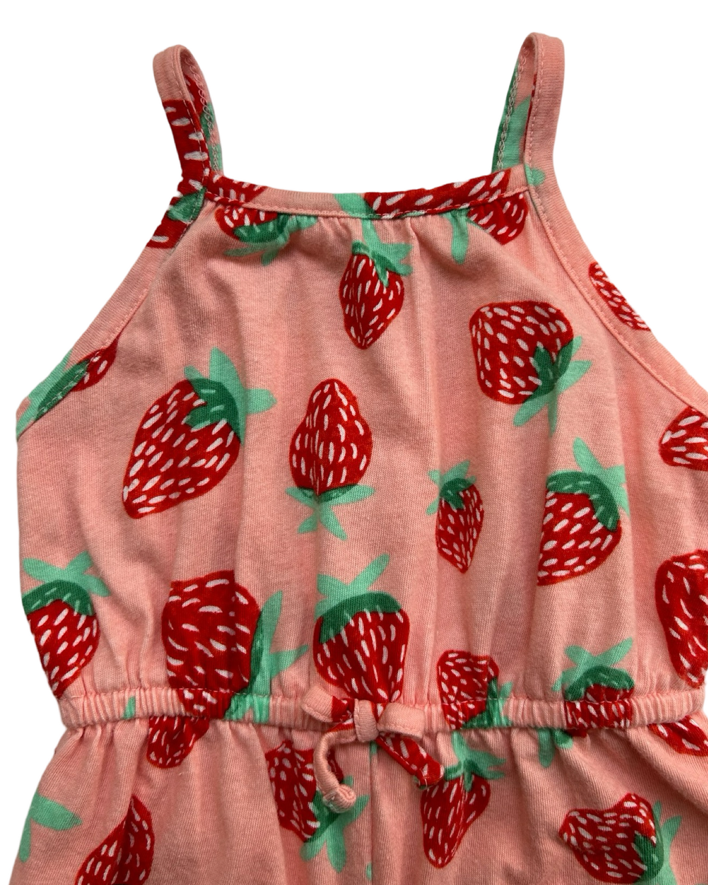 3-6M Baby Girl Old Navy Pink Strawberry Bubble Romper