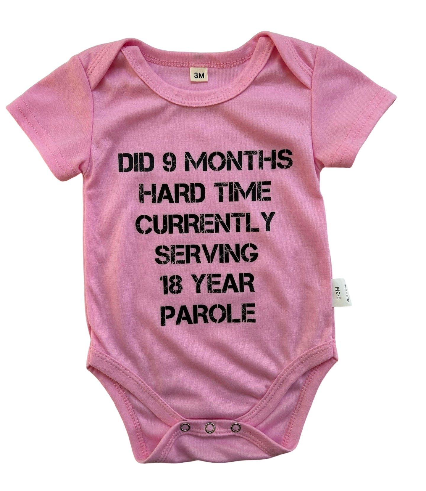 3M Baby Girl’s Bodysuit, Letter Print-Romper.