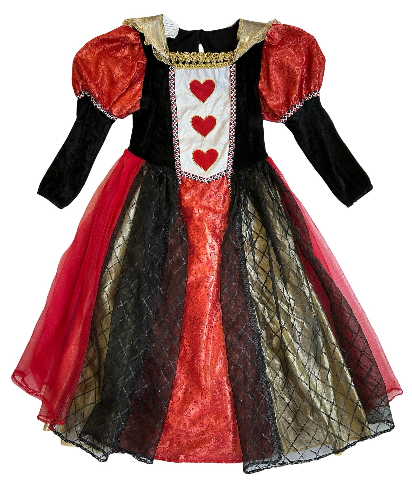 3T / 4T Toddler Girl Teetot & Co Queen Of Hearts Costume Dress