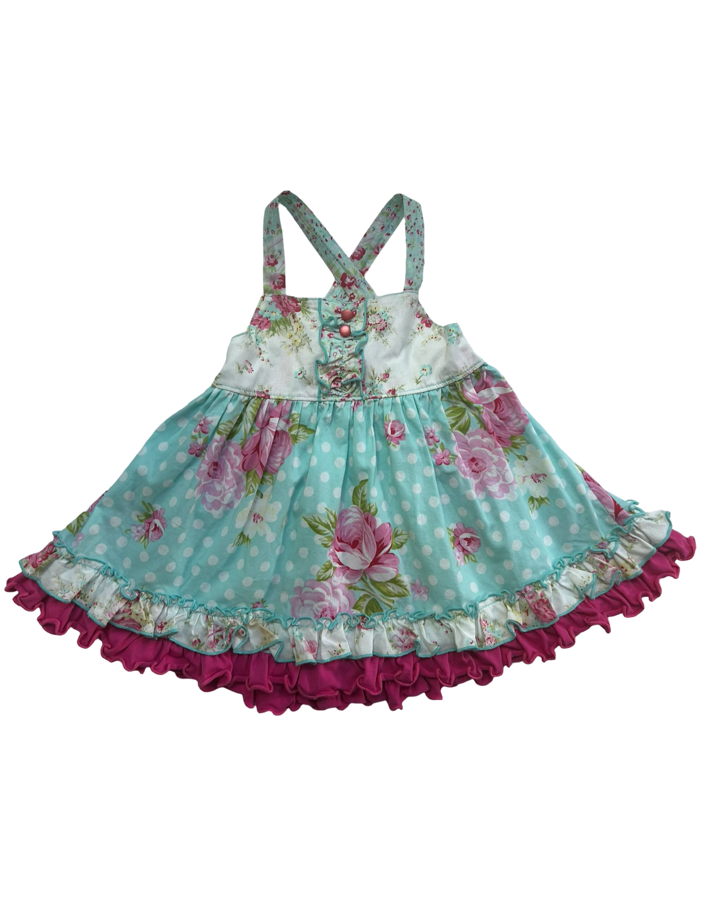 4T  Toddlers Girls Loves Me Not Floral 🌺🌸 Tunic Twirl Top