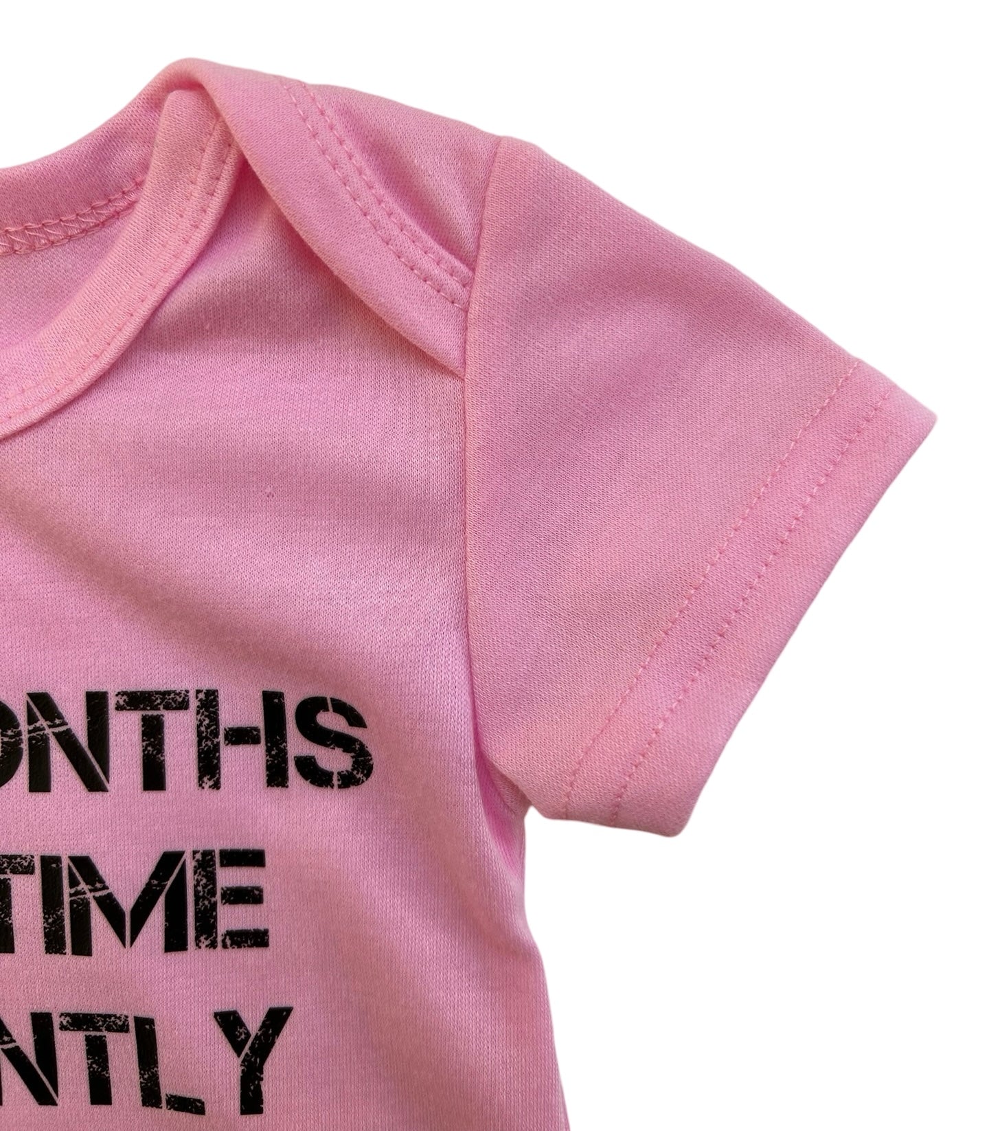 3M Baby Girl’s Bodysuit, Letter Print-Romper.