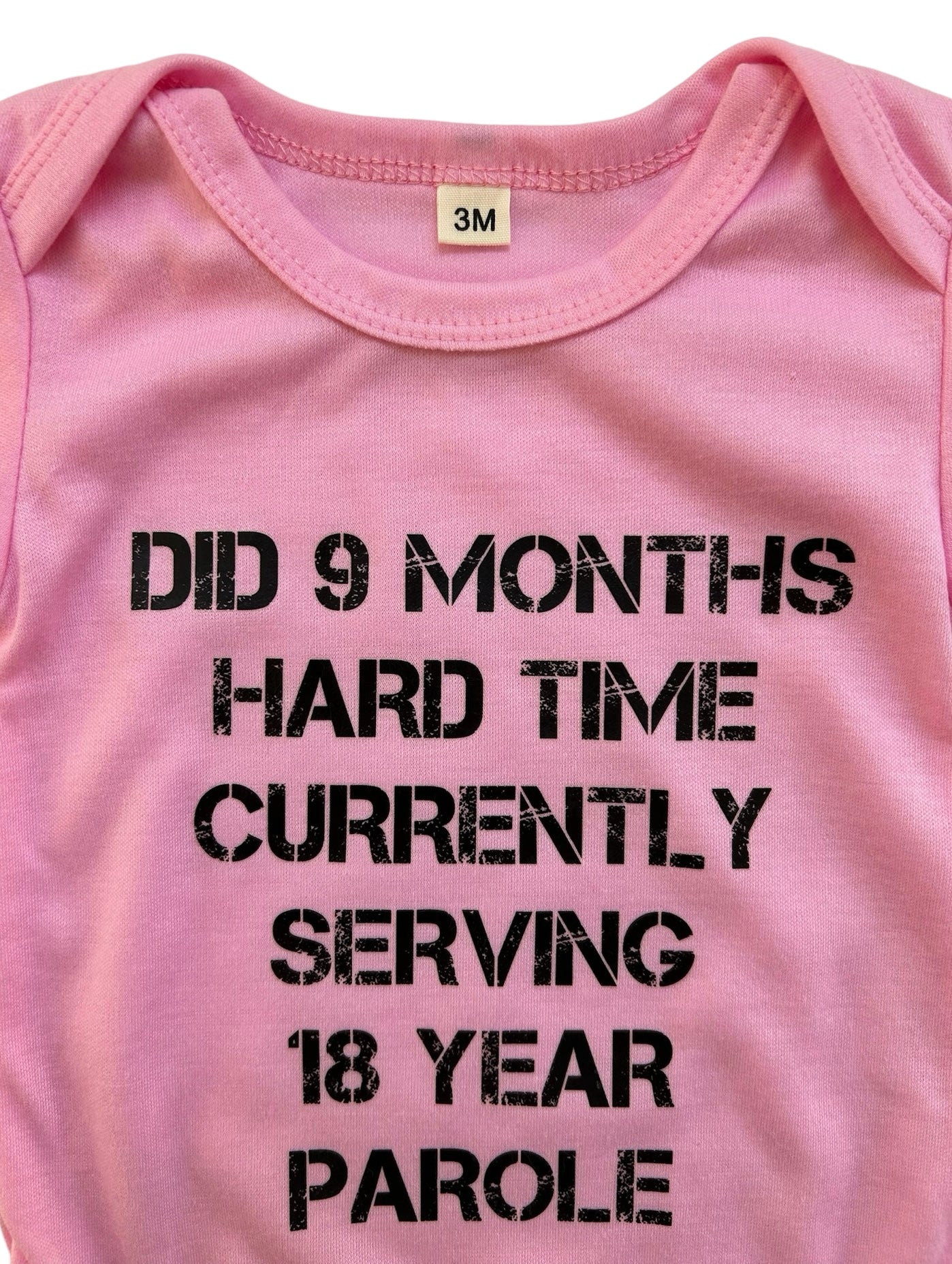 3M Baby Girl’s Bodysuit, Letter Print-Romper.