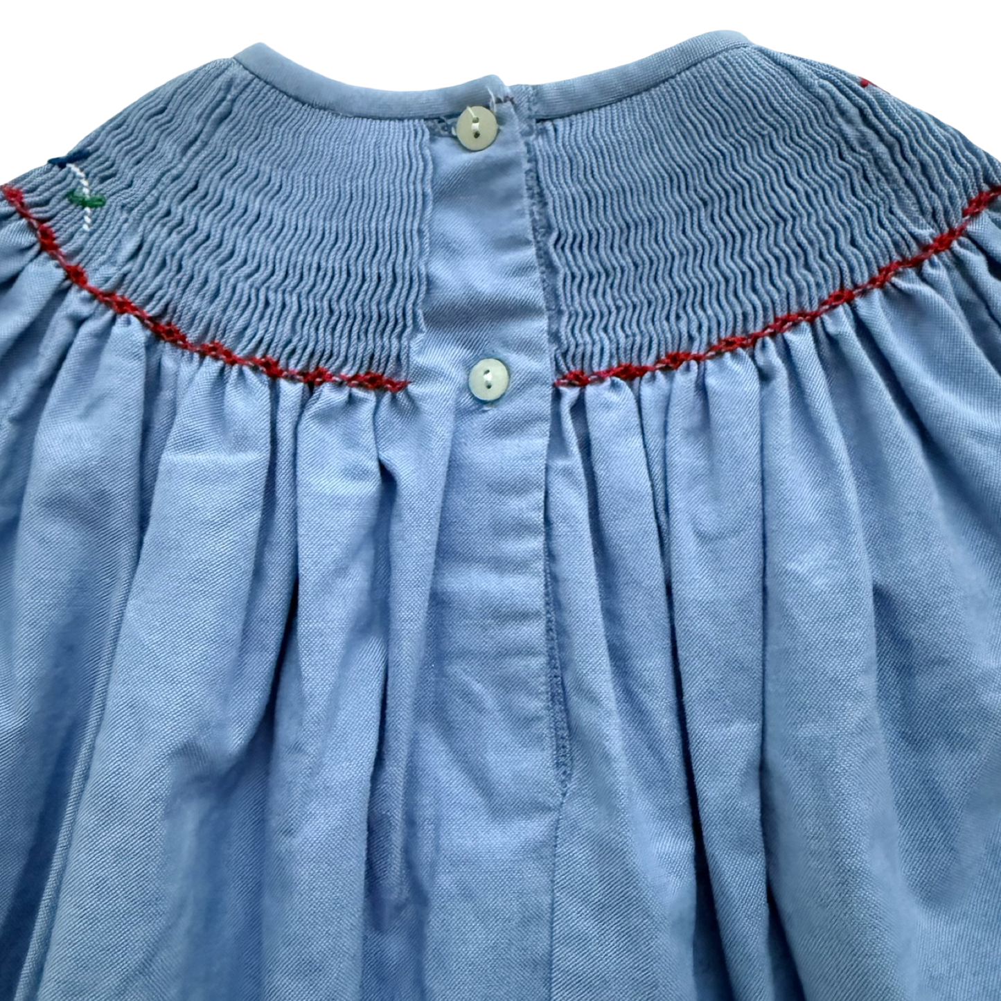 3T Toddler Girl Amanda Remembered Blue Smocked Kite Dress