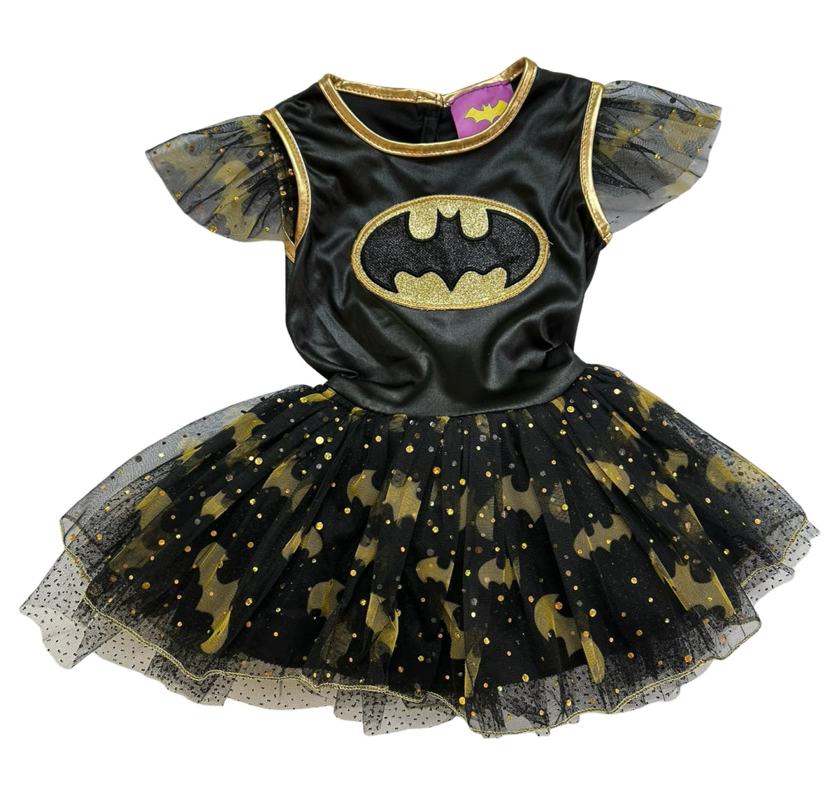 Toddler Girl Rubie’s Bat Girl Sparkly Costume Dress.