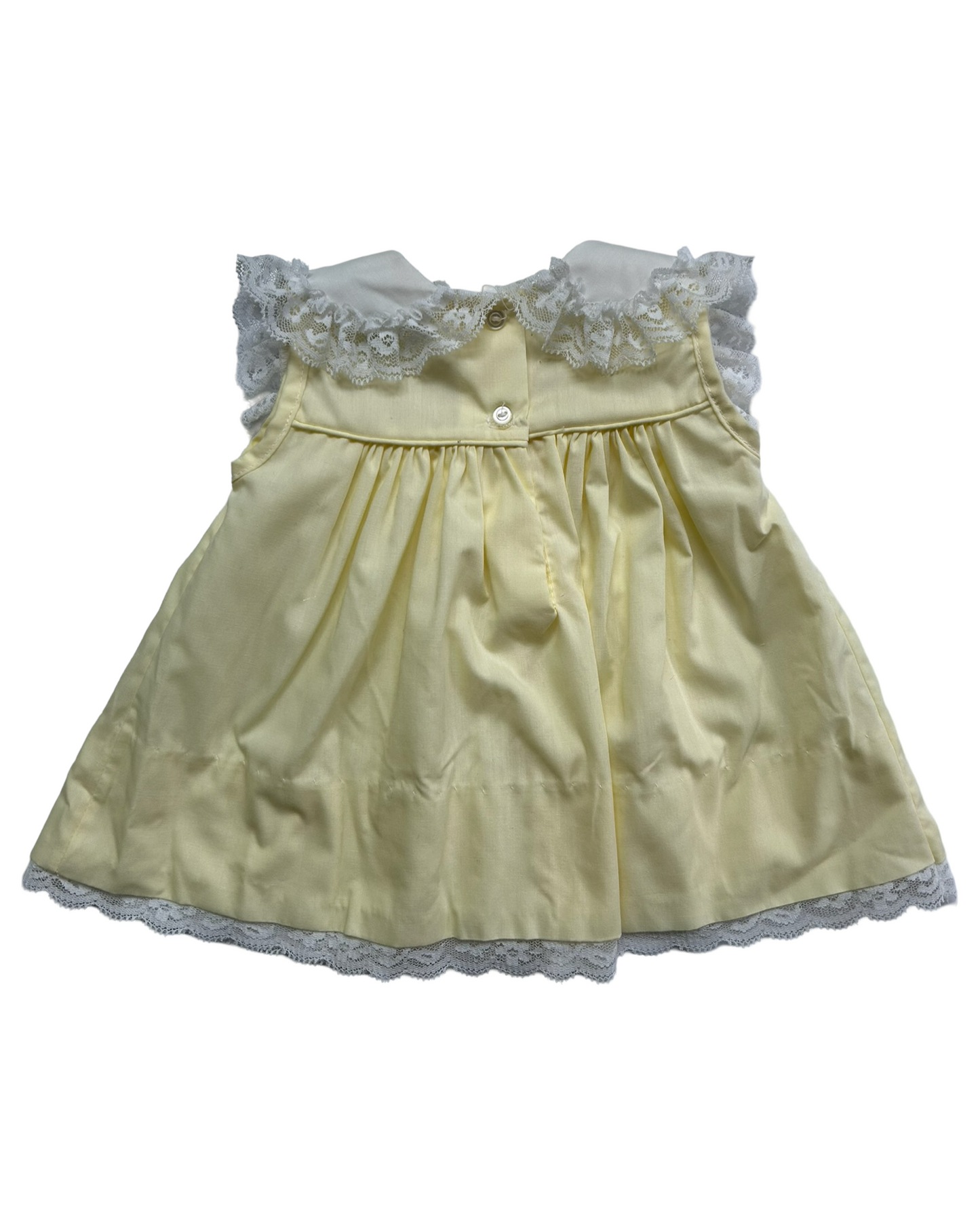 3M Baby Girls Vintage Alexis Ruffles And Lace Diaper Cover / Dress Two Pieces Set.